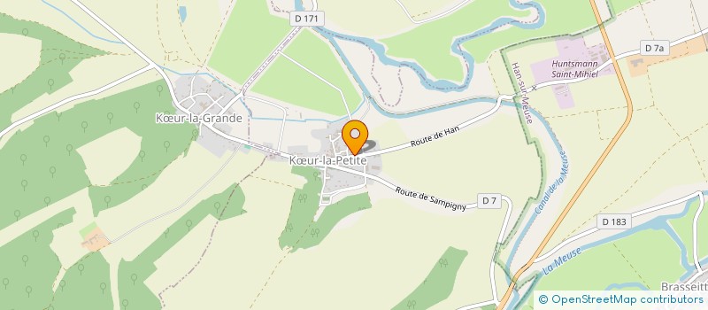 localisation de l'entreprise SONIA JARDI BRICOLE à KŒUR-LA-PETITE