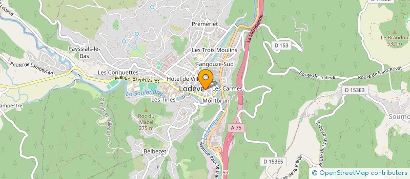 localisation de l'entreprise SONIA M KARL à LODEVE