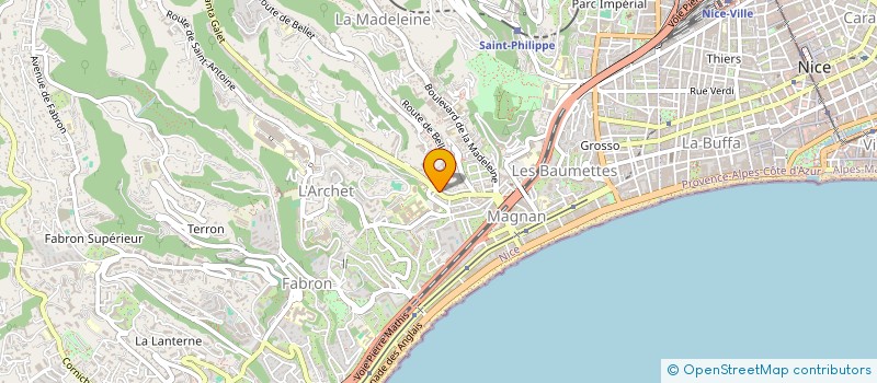 localisation de l'entreprise SONIA MARKET à NICE