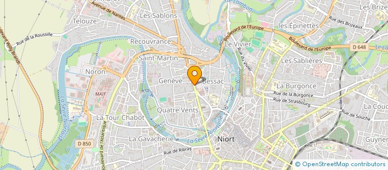 localisation de l'entreprise SONIBAT SARL à NIORT