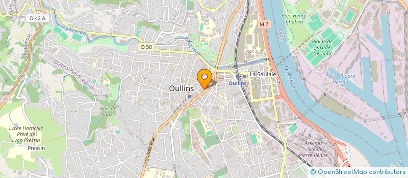 localisation de l'entreprise SONICBOX  OULLINS-PIERRE-BENITE