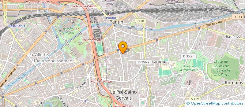 localisation de l'entreprise SONICE à PANTIN
