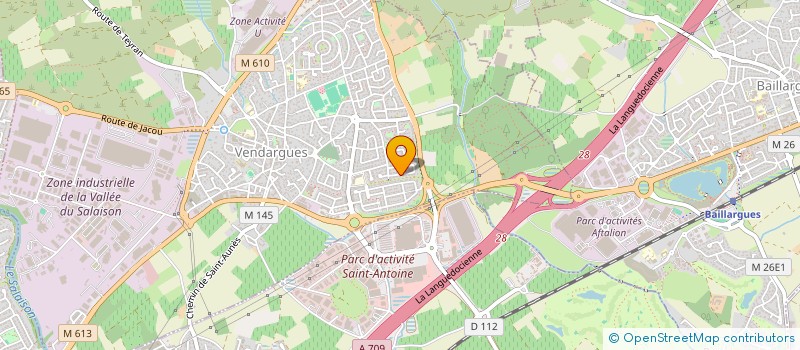 localisation de l'entreprise SONICO à VENDARGUES