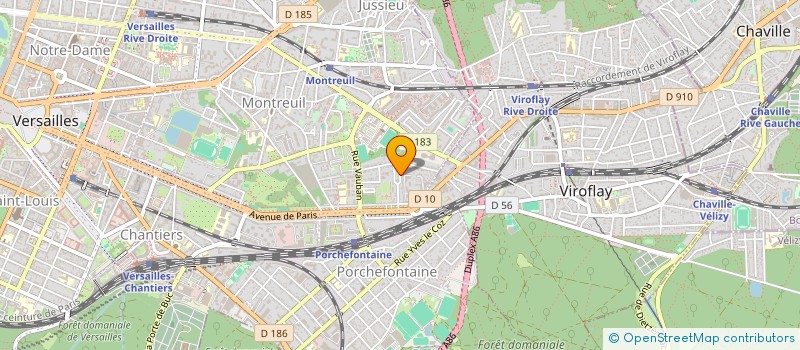 localisation de l'entreprise SONIES à VERSAILLES