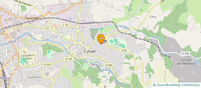 localisation de l'entreprise SONIFA à CUSSET