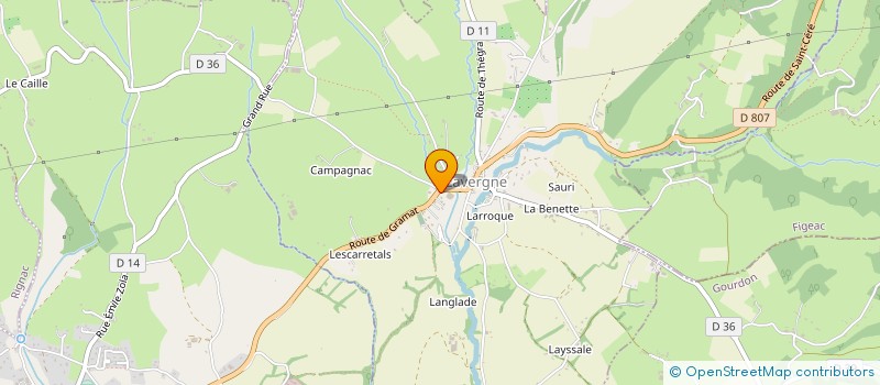 localisation de l'entreprise SONIGA  LAVERGNE