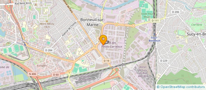 localisation de l'entreprise SONIKA à BONNEUIL-SUR-MARNE