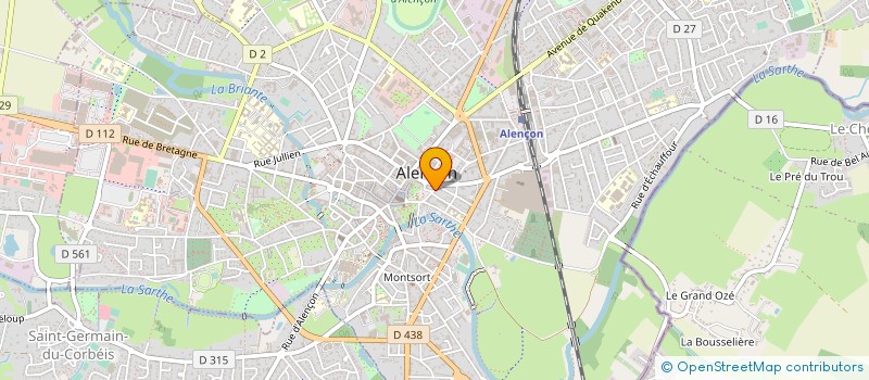 localisation de l'entreprise SONILIE à ALENCON