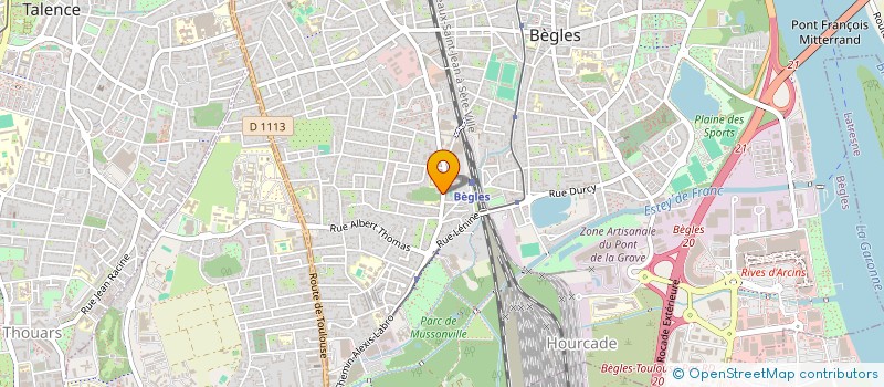 localisation de l'entreprise SONIM à BEGLES