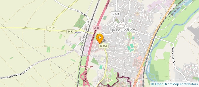 localisation de l'entreprise SONIMAX INVEST  JAUNAY-MARIGNY