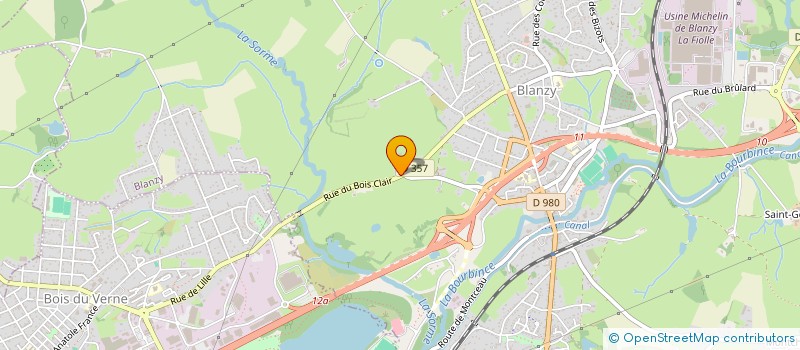 localisation de l'entreprise SONINO  BLANZY