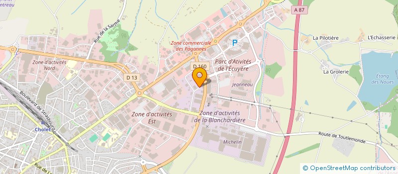 localisation de l'entreprise SONIPLAF à CHOLET