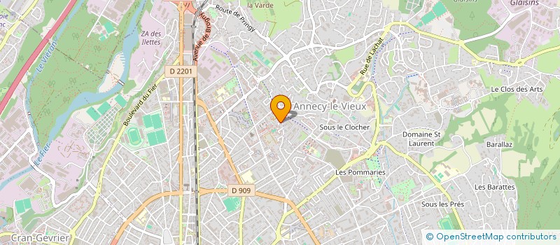 localisation de l'entreprise SONIQUE à ANNECY