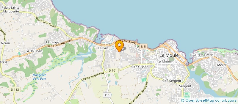 localisation de l'entreprise SONIS LOCATION AUTO à LE MOULE
