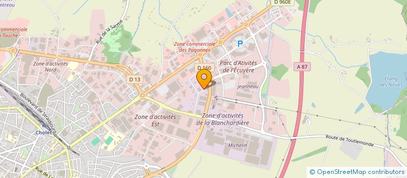 localisation de l'entreprise SONISO à CHOLET