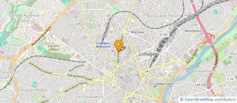 localisation de l'entreprise SONIX PROG SOLUTIONS à LIMOGES