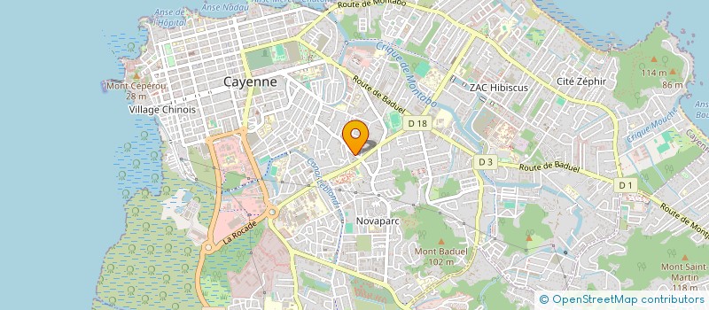 localisation de l'entreprise SONJ LANMOU à CAYENNE