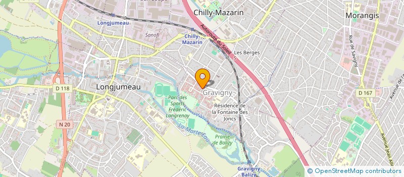 localisation de l'entreprise SONKO IMMO à CHILLY-MAZARIN