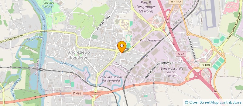 localisation de l'entreprise SONMEZ  ANDREZIEUX-BOUTHEON