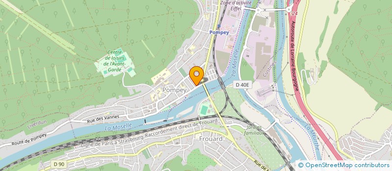 localisation de l'entreprise SONNAC  POMPEY