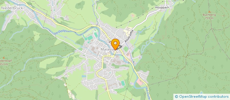 localisation de l'entreprise SONNEMATT  MASEVAUX-NIEDERBRUCK