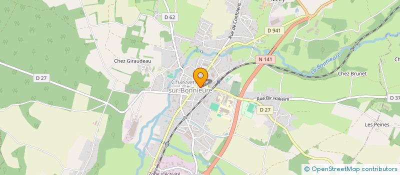 localisation de l'entreprise SONNIA à CHASSENEUIL-SUR-BONNIEURE