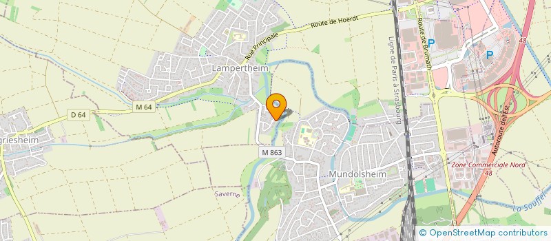 localisation de l'entreprise SONNTAG  LAMPERTHEIM