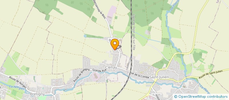 localisation de l'entreprise SONO 21  CLENAY