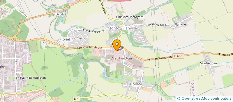 localisation de l'entreprise SONO-ANIM  OGY-MONTOY-FLANVILLE