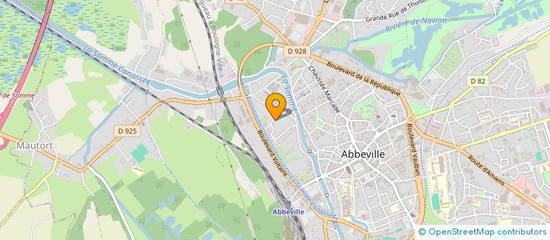localisation de l'entreprise SONO ATTITUDE à ABBEVILLE