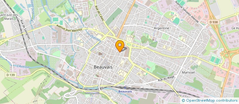 localisation de l'entreprise SONO DIFFUSION à BEAUVAIS