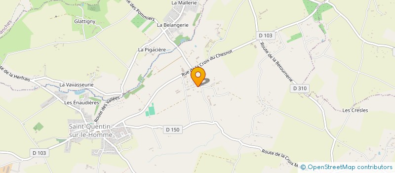 localisation de l'entreprise SONO LIGHT EVENEMENTIEL  SAINT-QUENTIN-SUR-LE-HOMME