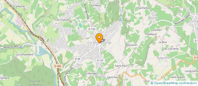 localisation de l'entreprise SONO-LIGHTS  VAL D'OINGT