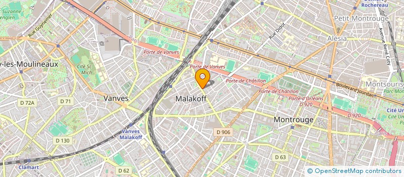 localisation de l'entreprise SONO MIX à MALAKOFF