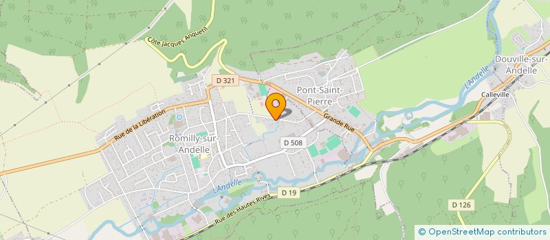 localisation de l'entreprise SONO-SERVICES à ROMILLY-SUR-ANDELLE