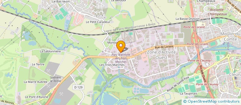 localisation de l'entreprise SONO WEST  VEZIN-LE-COQUET