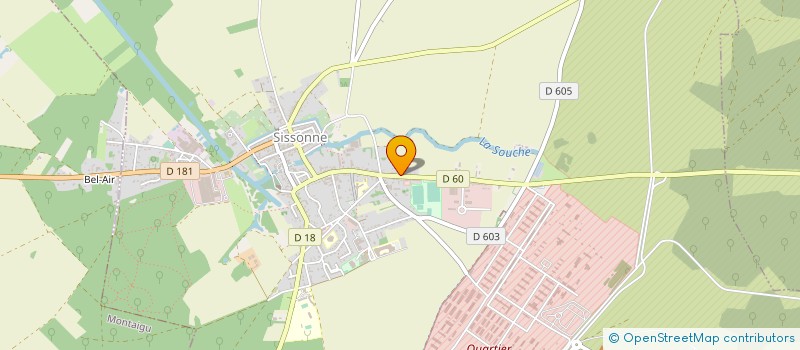 localisation de l'entreprise SONOCAS à SISSONNE