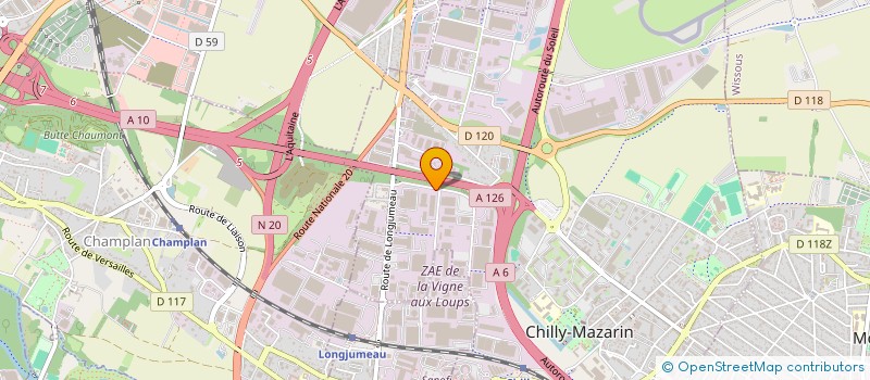 localisation de l'entreprise SONODI ISOLATION à CHILLY-MAZARIN