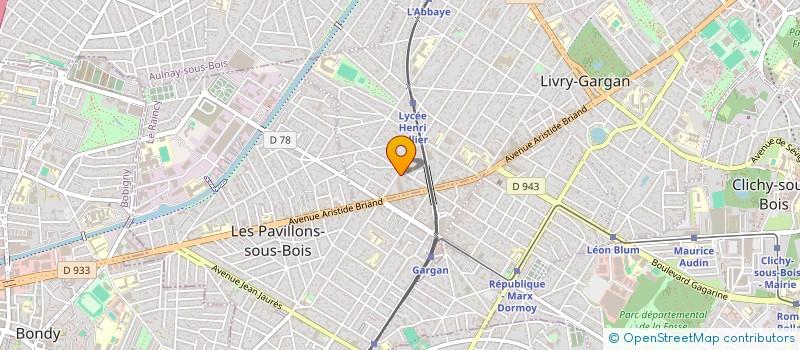 localisation de l'entreprise SONODIS à LIVRY-GARGAN
