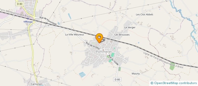 localisation de l'entreprise SONOMEL  POMMERET