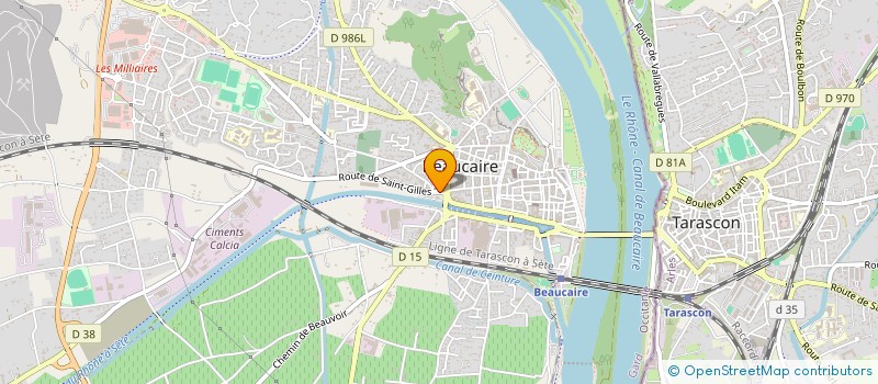 localisation de l'entreprise SONOPB à BEAUCAIRE