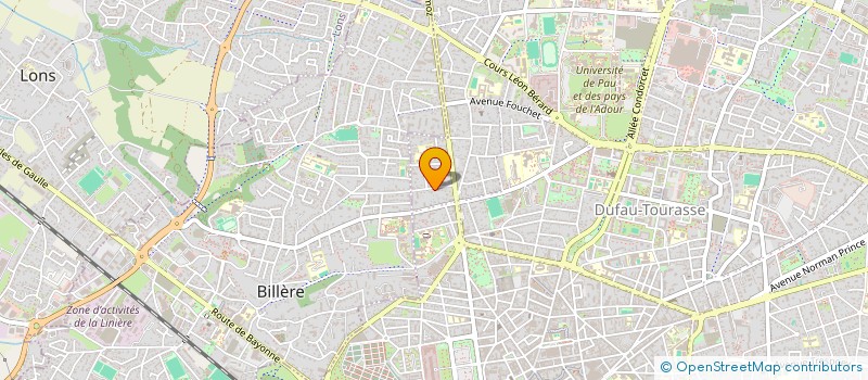 localisation de l'entreprise SONOPHONY à PAU