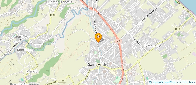 localisation de l'entreprise SONOPRO REUNION à SAINT-ANDRE