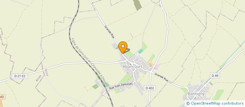 localisation de l'entreprise SONOPROF à ABANCOURT