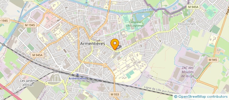 localisation de l'entreprise SONORINVEST à ARMENTIERES