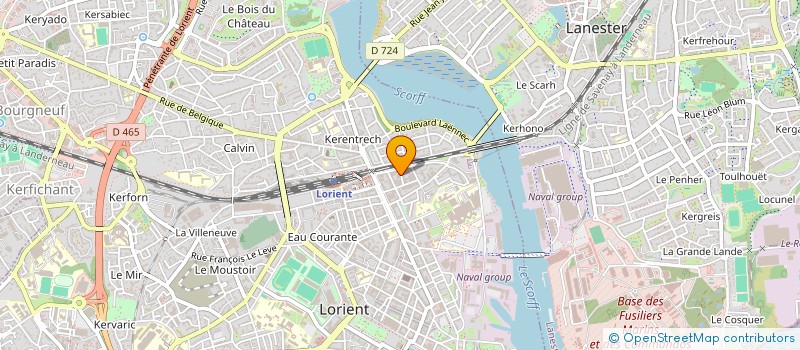 localisation de l'entreprise SONORIS ANIMAT LOCATIO SERVICE ARTISTIQU à LORIENT