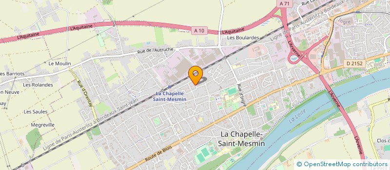 localisation de l'entreprise SONORISATION, ECLAIRAGE, ANIMATION, LOISIR à LA CHAPELLE-SAINT-MESMIN