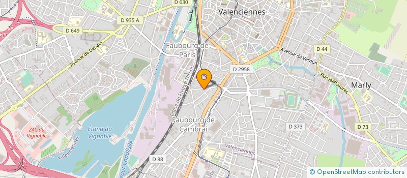 localisation de l'entreprise SONORISATION ET PUBLICITE à VALENCIENNES