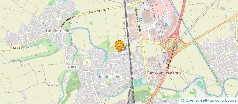 localisation de l'entreprise SONORITE VISUEL SV  LAMPERTHEIM