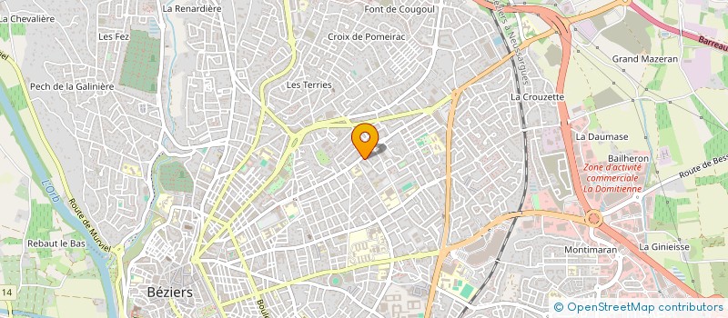 localisation de l'entreprise SONORITES DE HERAULT  BEZIERS